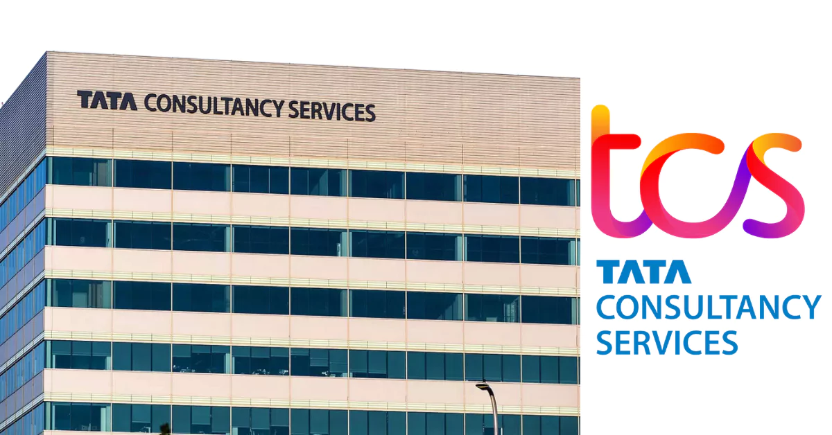Headquarter of TCS office with Text Tata Consultancy Services