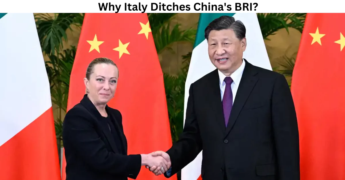 An Image with Italy & China PM Shaking Hand