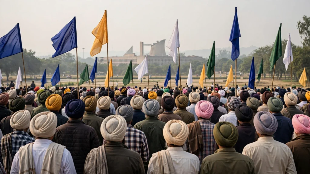 Supporters at a campaign gathering in Punjab. Illustrative image.
