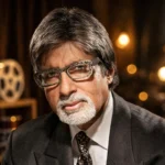 Amitabh Bachchan. Photo: Studio Harcourt / Wikimedia Commons (CC BY 3.0); background composite