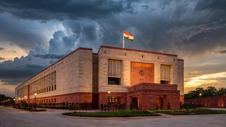 Parliament of India during the special session on the women's reservation bill