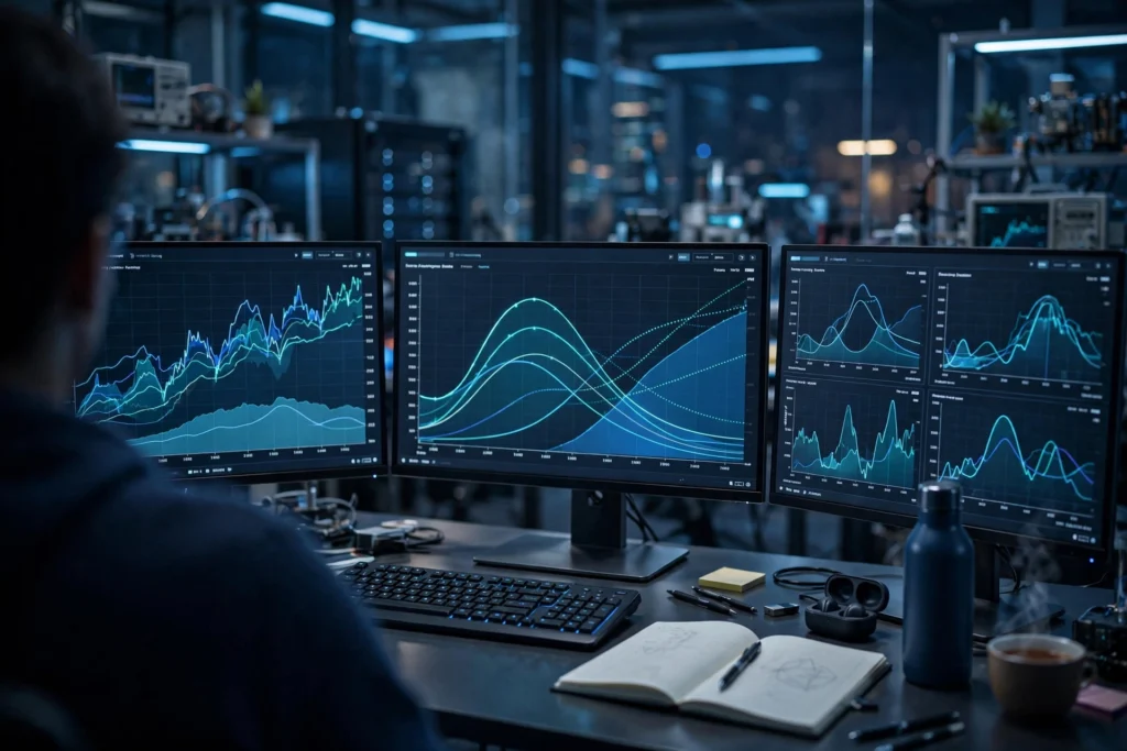 Yug-1 AI time-series forecasting concept artwork