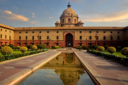 Central Secretariat building in New Delhi.