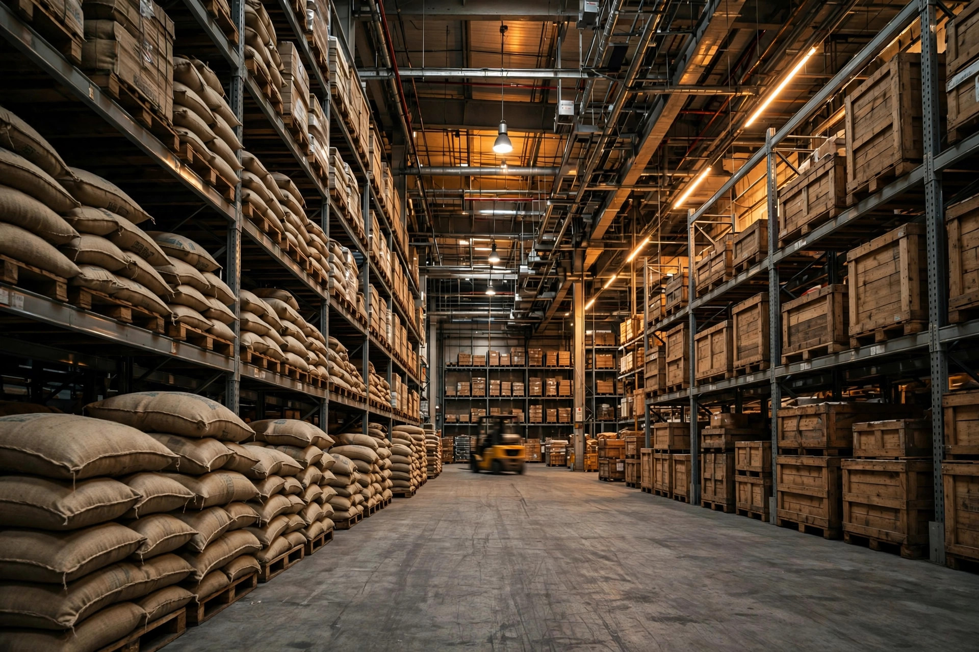 Inside a Central Warehousing Corporation storage godown