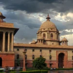 North Block, New Delhi, which houses the Cabinet Secretariat. Photo: Nghosh / Wikimedia Commons CC BY-SA 3.0, background composite
