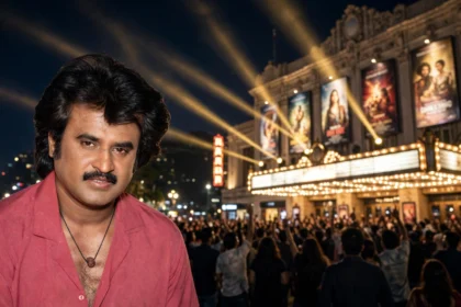 Rajinikanth in Jailer 2. Photo: Mperumal / Wikimedia Commons (background composite)