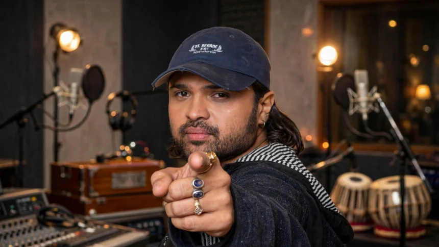 Himesh Reshammiya to compose music for Naam: To Live Is War. Photo: Kaladurga / Wikimedia Commons (public domain); studio background composite.