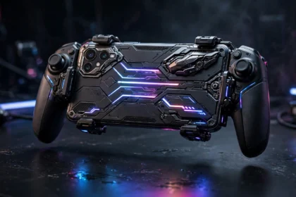 Infinix GT 50 Pro gaming smartphone with GT NX Controller (AI-generated illustrative image)