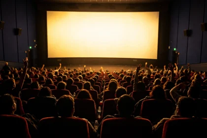 A packed cinema auditorium during a Jailer 2 screening