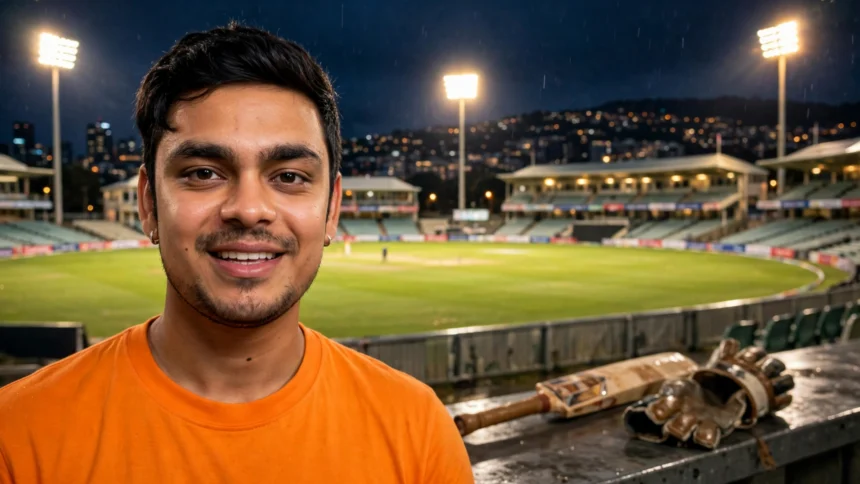 Photo: Tata IPL 2022 / Wikimedia Commons (CC BY 3.0), background composite.