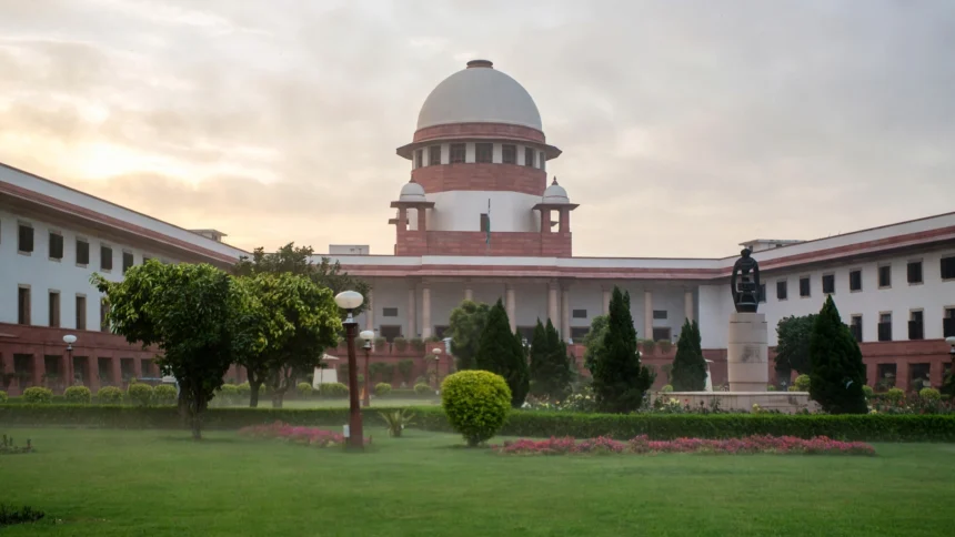 Supreme Court of India building in New Delhi.