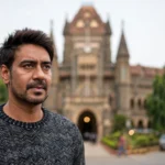 Ajay Devgn in front of a courthouse