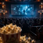 Packed movie theatre
