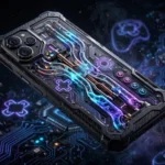 Gaming smartphone with RGB-lit liquid cooling system