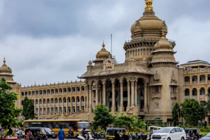 Vidhana Soudha in Bengaluru, the seat of the Karnataka government