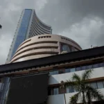 The Bombay Stock Exchange building at Dalal Street, Mumbai.