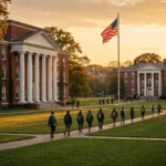 Indian students on a US university campus