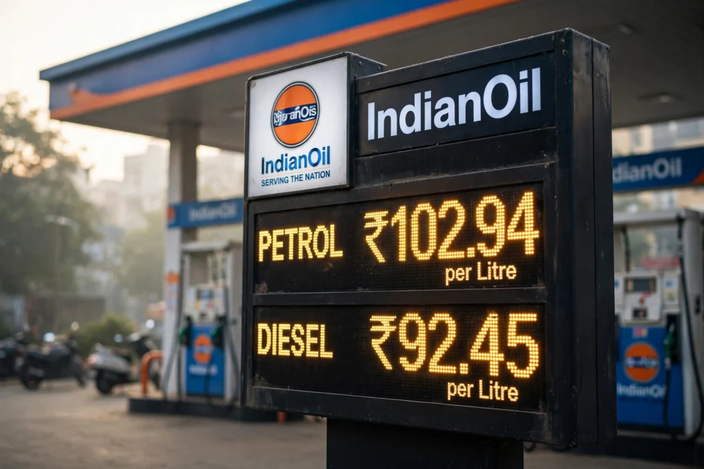 Fuel station price board