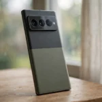Premium flagship smartphone with large rear camera module, illustrative image