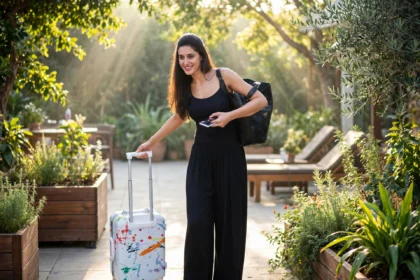 Nargis Fakhri wellness routine 2026: actor shares 8 health habits for women; Photo: Bollywood Hungama / Wikimedia Commons (background composite)