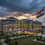 Medical college campus at dusk - NEET PG 2026 Round 1 seat allotment result is out (illustrative photo)