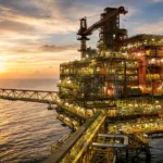 Offshore oil platform at sea, ONGC apprentice recruitment 2026