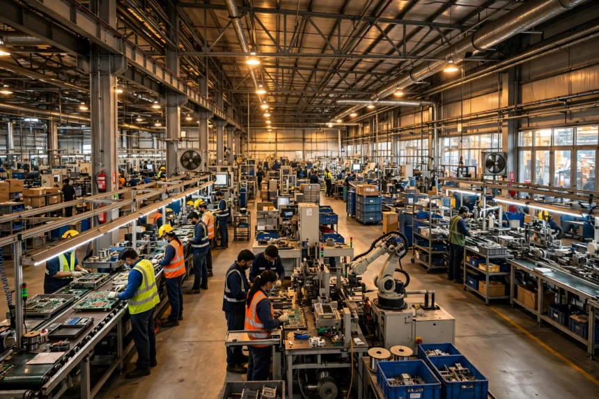 RBI Industrial Outlook Survey: Indian manufacturing factory floor