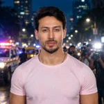 Tiger Shroff in Mumbai. Photo: Bollywood Hungama / Wikimedia Commons (CC BY 3.0; background composite).
