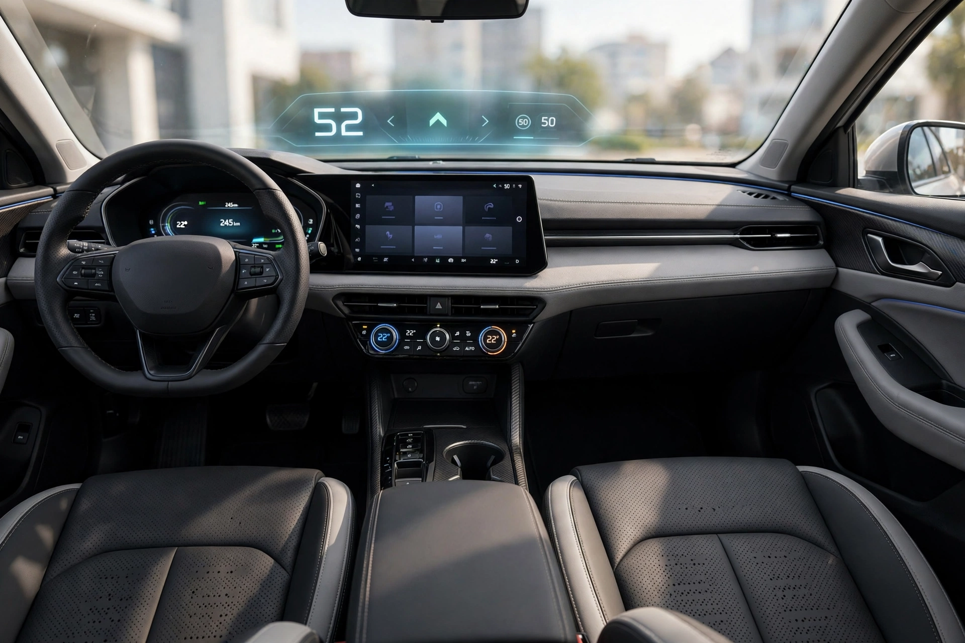 2026 Toyota Glanza facelift cabin interior with dual-tone leatherette upholstery