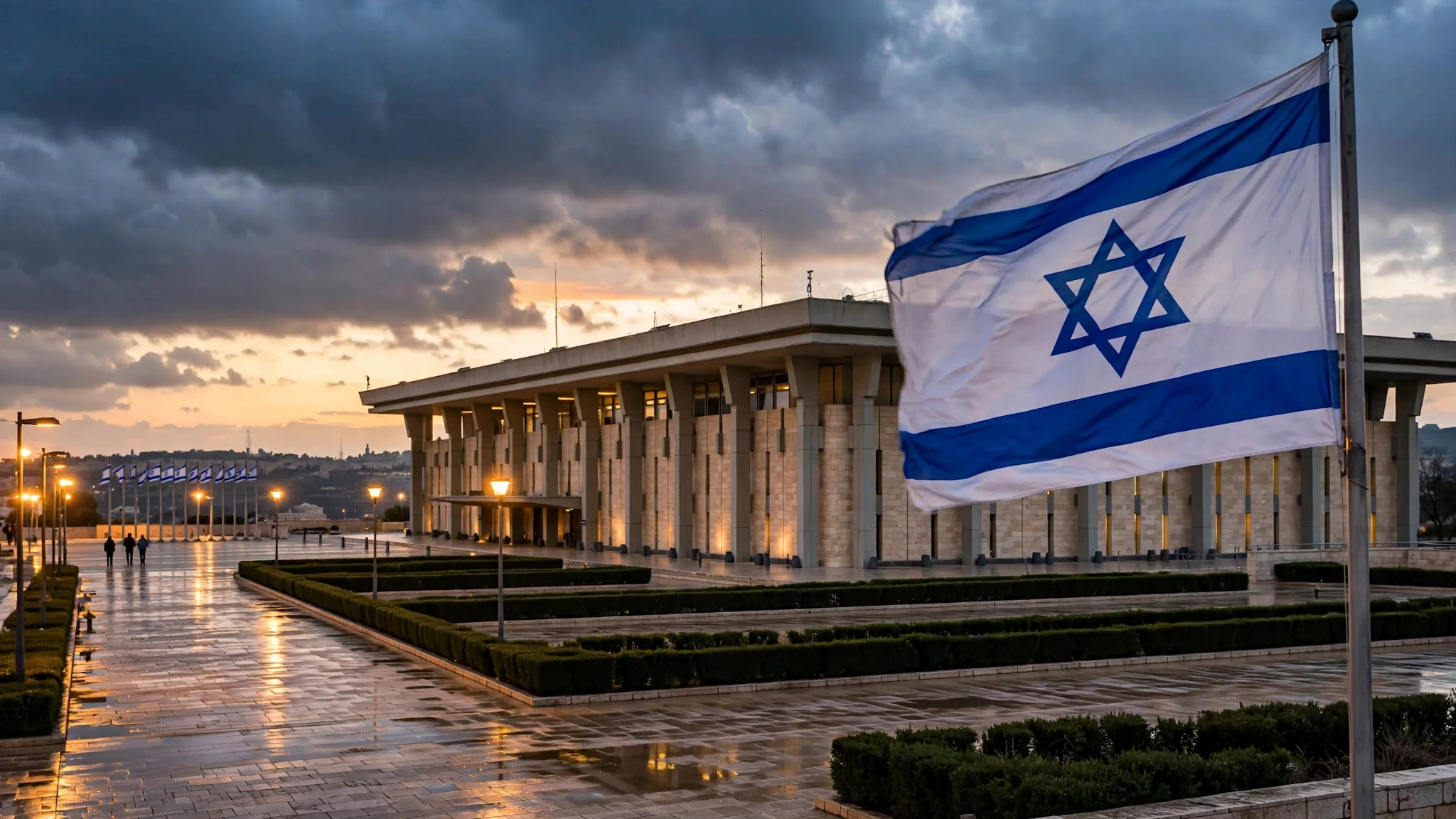 The Knesset in Jerusalem. Israel votes on October 27 in its first national election since the October 7, 2023 attacks.